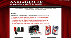 Desktop Screenshot of magicien.ch